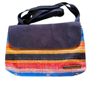 Dakine JAIME CROSSBODY LINEN SUNSET RAINBOW HIPPIE PURSE
